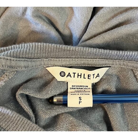 Athleta Athletic Womens RAGLAN Long Sleeve Blue Pullover Sweatshirt SIZE Small - Picture 5 of 11